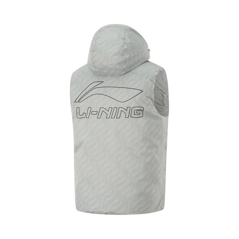 Жилеты Li Ning Мужские Серые С капюшоном Несъемный Умеренные Другие AMRU079-2