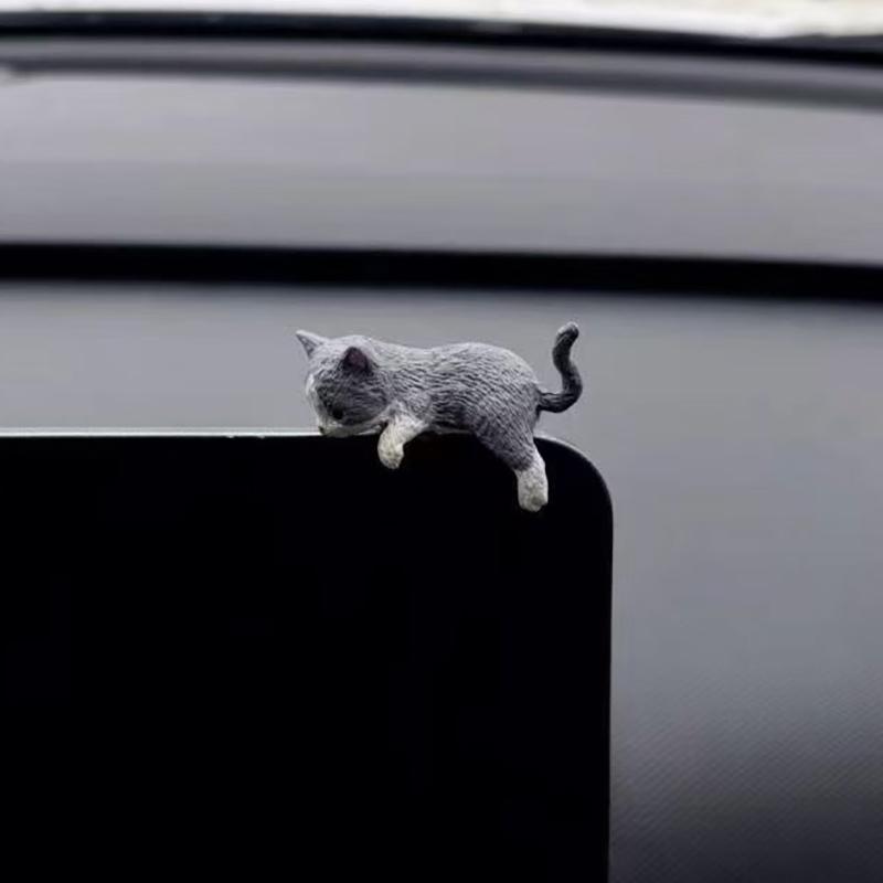 Украшение автомобиля Креативная спящая кукла-кошка Автомобильные украшения Игрушки Кошка Микро Ландшафтная модель Милое украшение для салона автомобиля Подарки