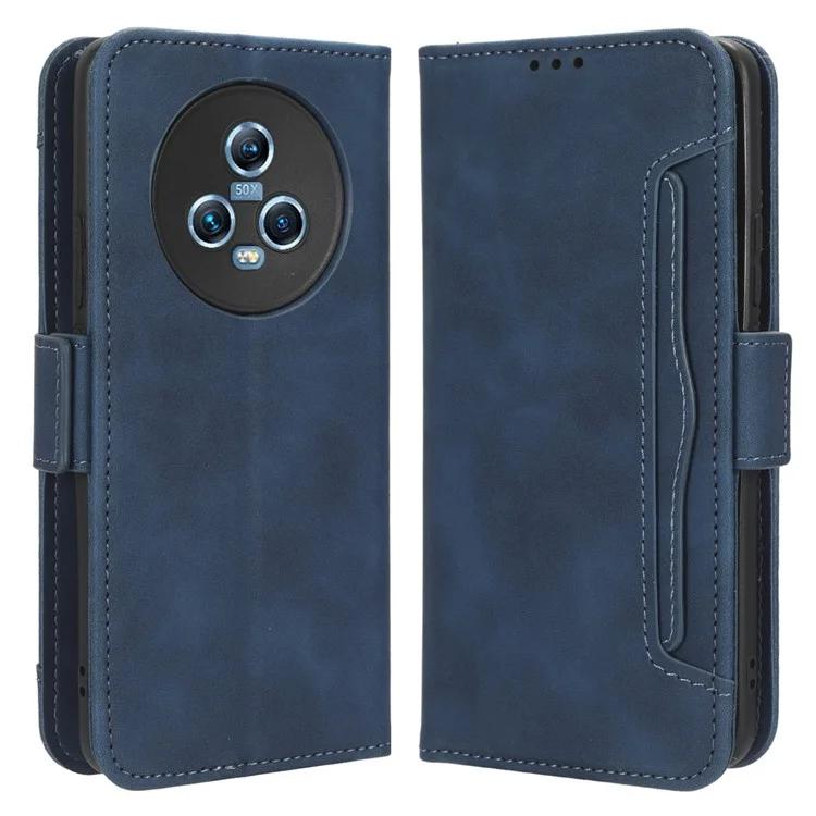 Чехол-подставка из искусственной кожи для Honor Magic5 5G с несколькими отделениями для карт, устойчивый к падениям