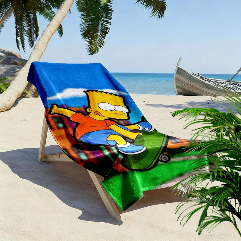 Vibrant Surrealism: Mind beach towel Outdoor camping soft seaside Outdoor pool towel Absorbent bath towel beach towel Fashion printing beach