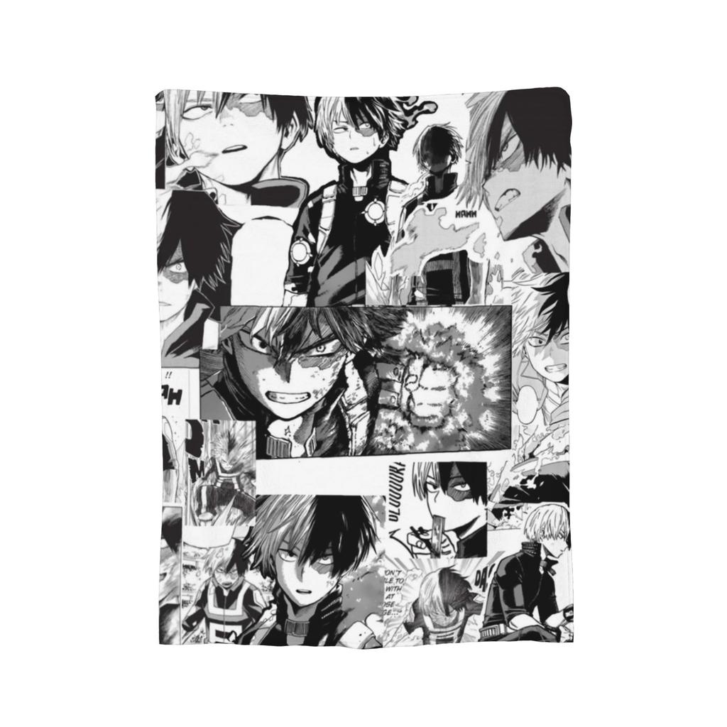 Тодороки Шото Одеяла Моя геройская академия Аниме Манга Флис Винтажные Теплые Накидки для Накрывания Стула Дивана Зима,