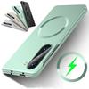 For Magsafe Magnetic Plating Case for Samsung Galaxy Z Fold7 Fold6 Fold5 Fold4 Fold3 Frosted Hard PC Wireless Charge Cover