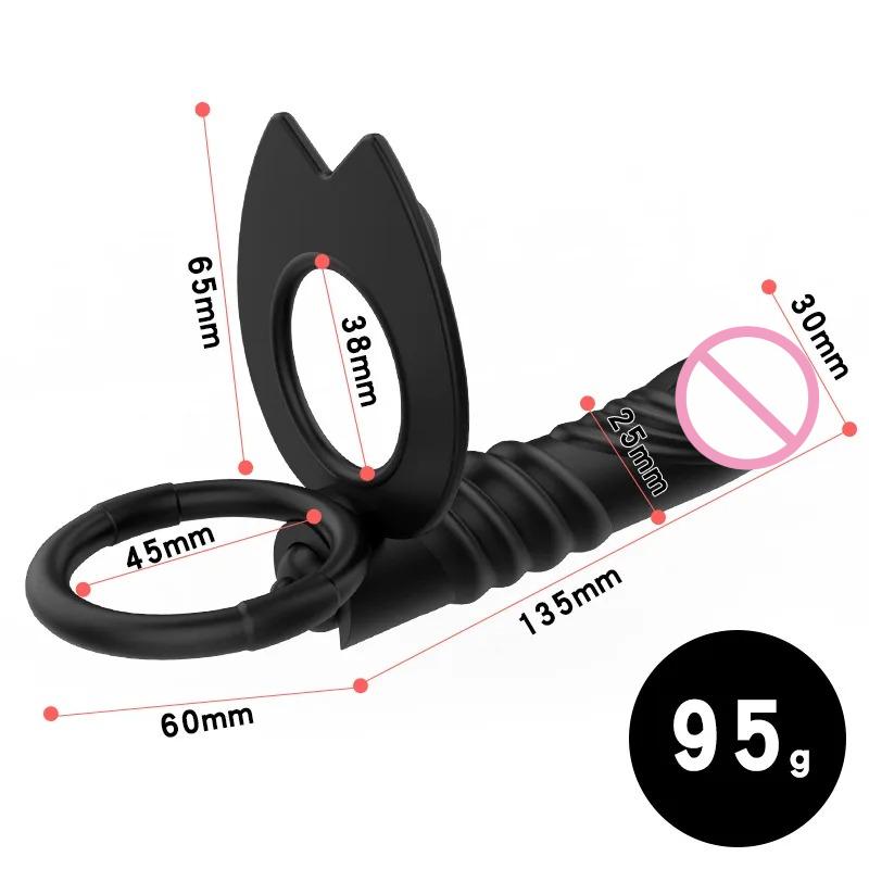 Силиконовая простатическая анальная пробка Женская мастурбация Вытягивающиеся бусины в заднем дворе Игрушки для взрослых Замедленная эякуляция Анальная дилатация Секс