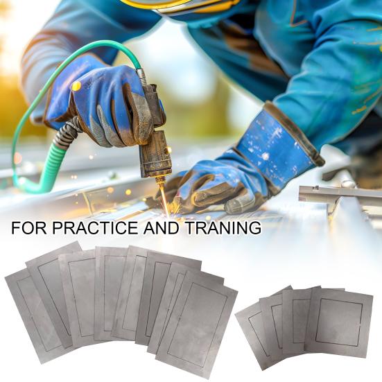 12 шт./компл. комплект для практики сварки, купоны для тяжелой сварки, учебная пластина для начинающих, улучшение навыков сварки своими руками, металлический лист