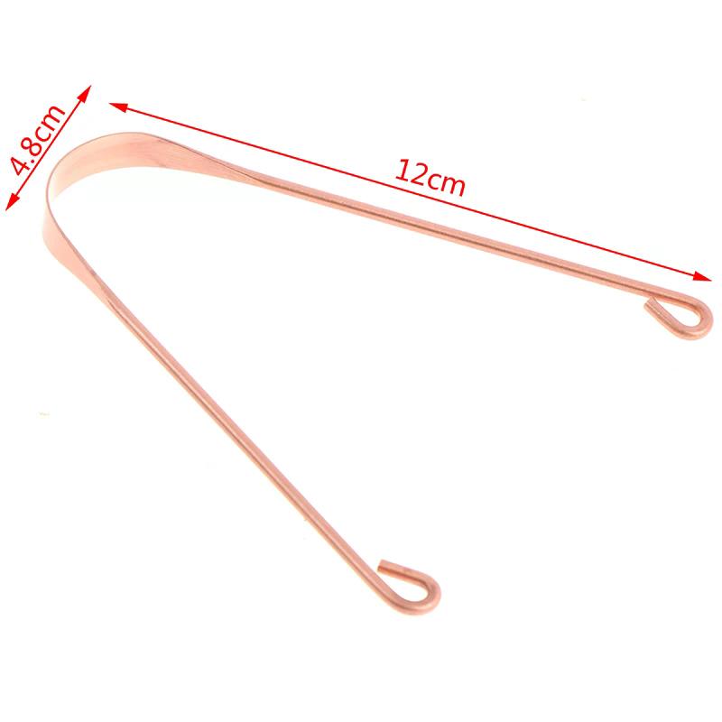 1pc Copper Tongue Scraper Men Women Toothbrush Dental Oral Care Hygiene Health Care Tool Cleaner Scraper