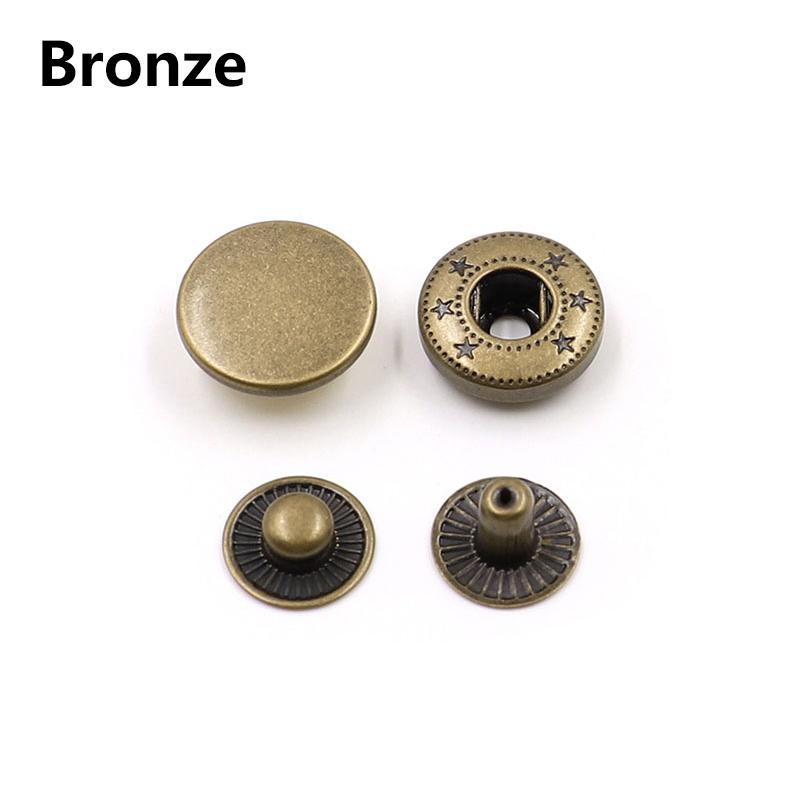 10Sets Sewing Accessories Copper Fasteners Clothes Snap Buttons Press Studs Garment DIY
