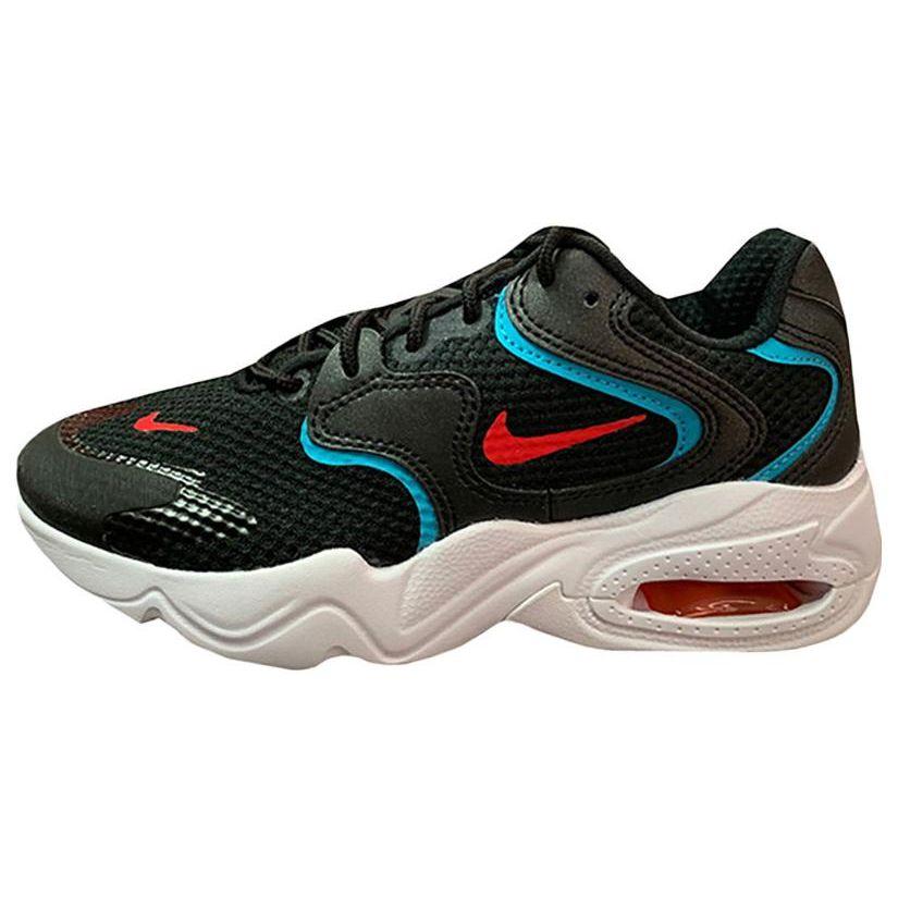 Nike Air Max 2X Round Toe Lace-Up Cushioning Low-Top Running Shoes Women Sneaker Black DC9434-001