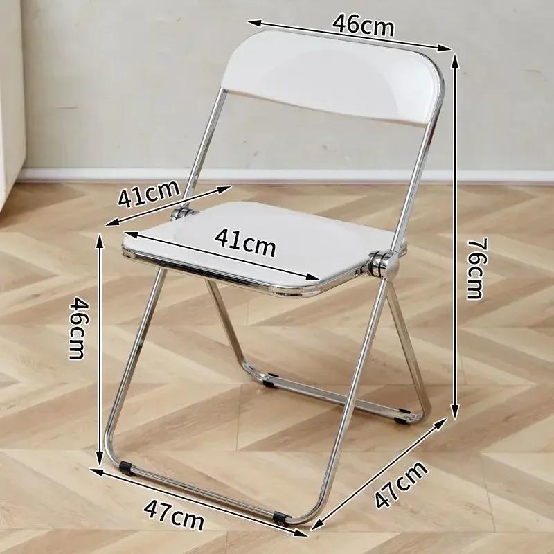 Прозрачный складной стул Crystal Acrylic со скидкой