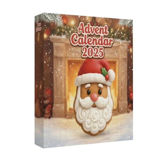 Gingerbread Cookies Advent Calendar 2025 24 Days Christmas Countdown with Mini Ornaments Set Holiday Gift for Kids And Family