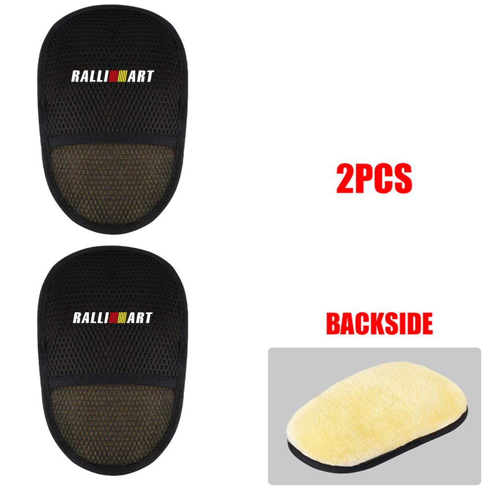 1/2pc Car Styling Wool Soft Auto Microfiber Washing Gloves for MITSUBISHI Ralliart Lancer Outlander ASX X CX-30 CX-5 Pajero L200