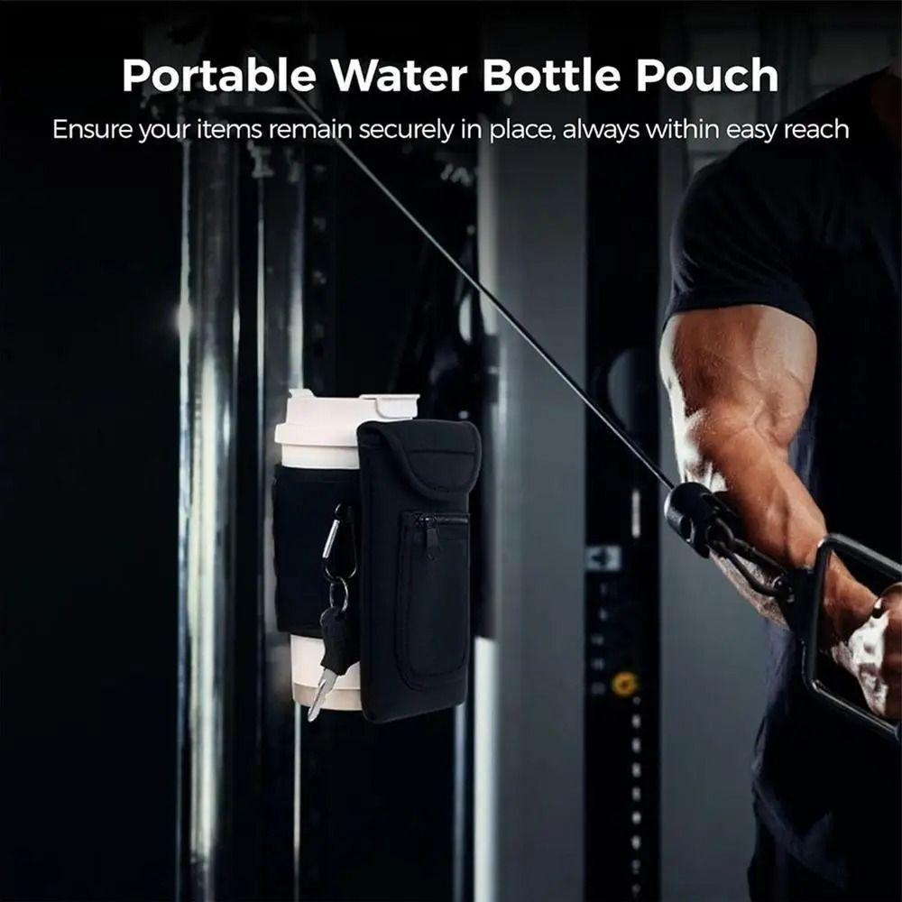 Magnetic Water Bottle Sling Bag Adjustable Sports Water Bottle Bag Gym Bottle Bag  Gym