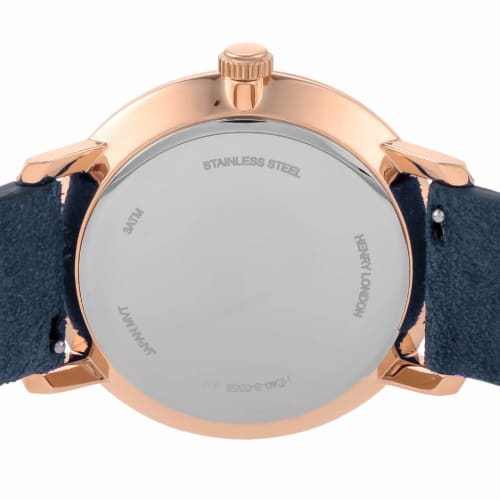 HENRY LONDON REGENCY SUEDE HL40-S-0358 Men's Watch, Blue