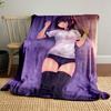 Anime Girl Print Blanket bedroom Blanket for Livingroom Couch lunch break Soft Cozy throw for Friend's festival Gift