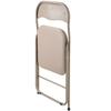 VEVOR 4 Pack Folding Chairs, Foldable Leather Chairs with Heavy Duty Metal Frame & Padded Cushion, Portable Folding Card Table Chairs