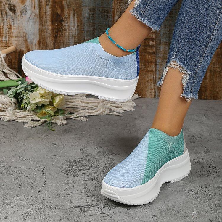 Европейская и американская модная женская обувь 2024 года, новые сетчатые спортивные туфли, женские кроссовки для бега, цветные большие женские туфли Zapatillas