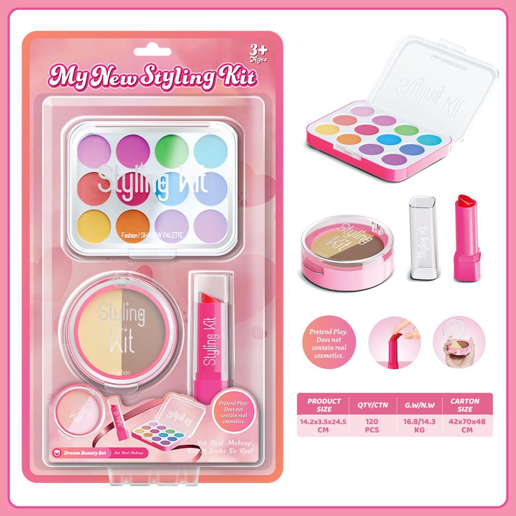 Girls Simulation Dressing Non-Smearing Makeup Children Cosplay Play House Toys Cosmetics Set
