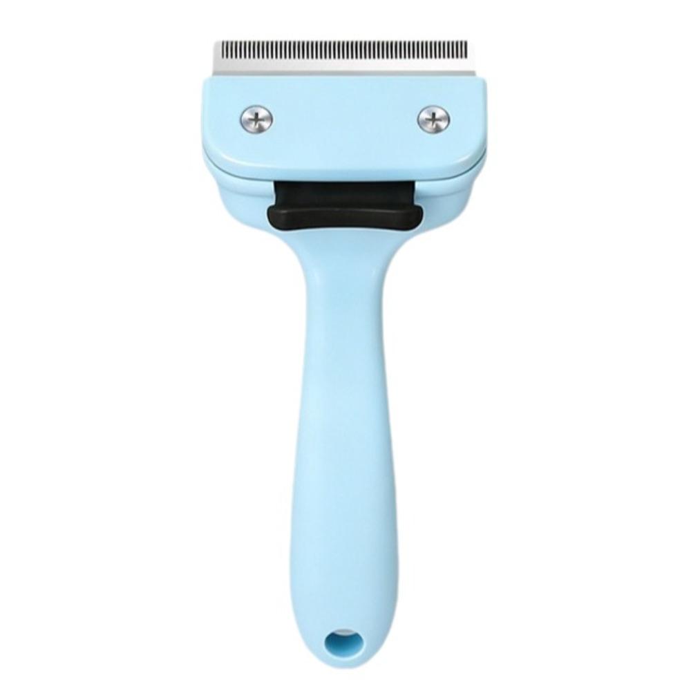 Anti-Slip Dog Hair Remover Portable Stainless Steel Pet Grooming Brush Comfort Grip Cat Cleaning Comb Pet Supplies