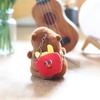 Cute Capybara Stuffed Toy Keychain With Hamburger Fries Plush Bag Charm For Kids Gift