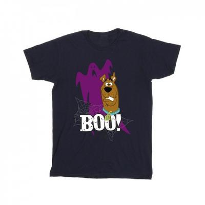 Хлопковая футболка для мальчиков с призраком Boo