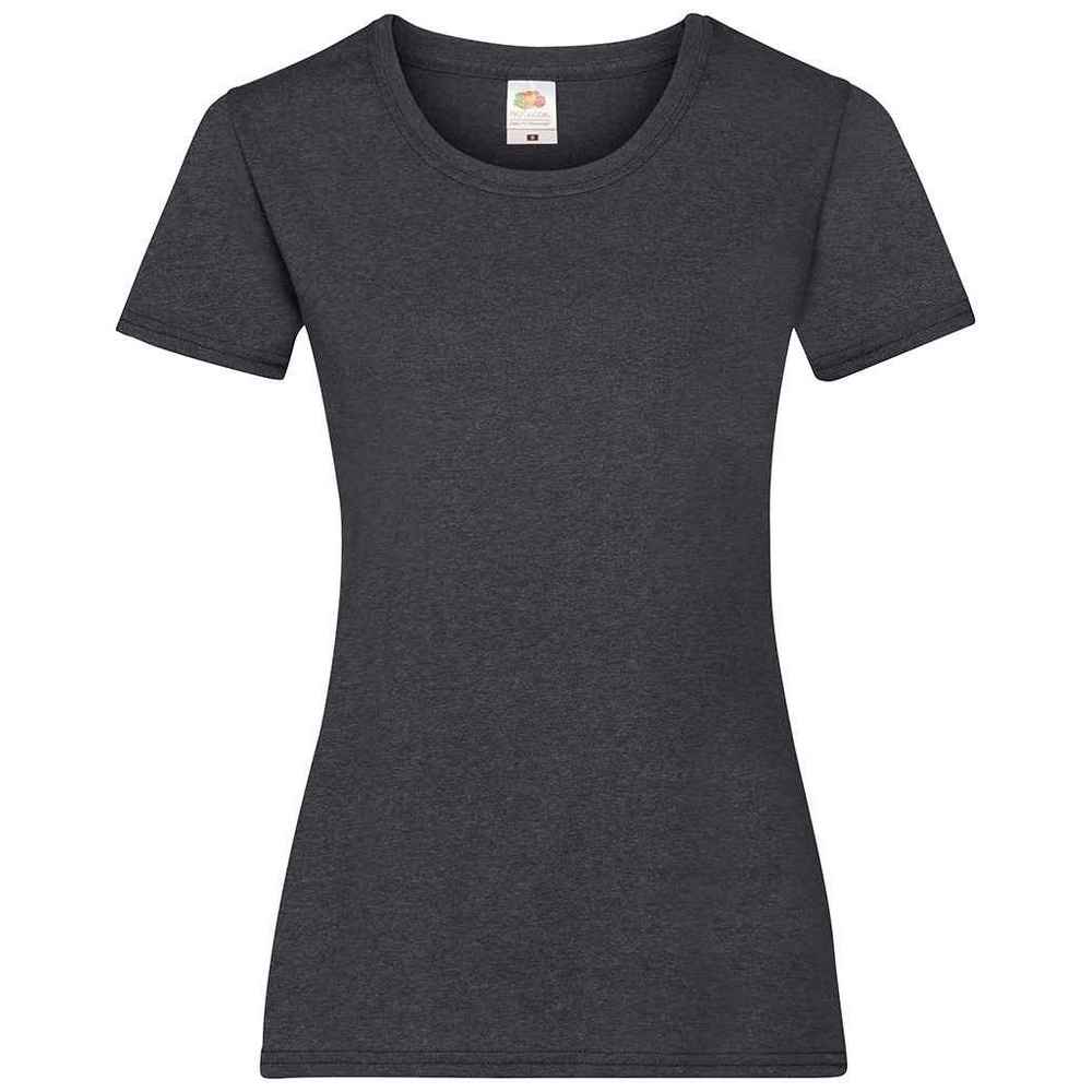 Fruit of the Loom Womens/Ladies Valueweight Heather Lady Fit T-Shirt