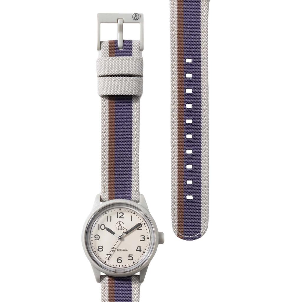 SmileSolar Smile Analog Waterproof Watch Purple Q&Q (Q&Q Solar) Solar-Powered R01A-002JK Women's