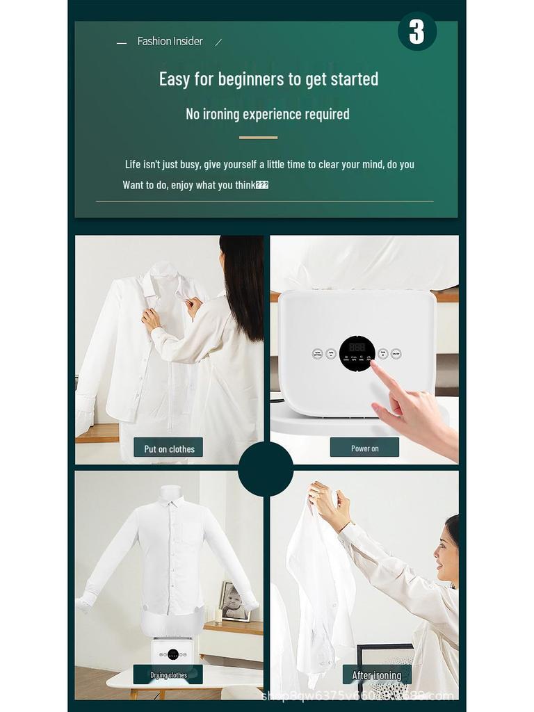 Германия 2026 Автоматическая гуманоидная машина для глажки и сушки одежды - Парогенератор для одежды