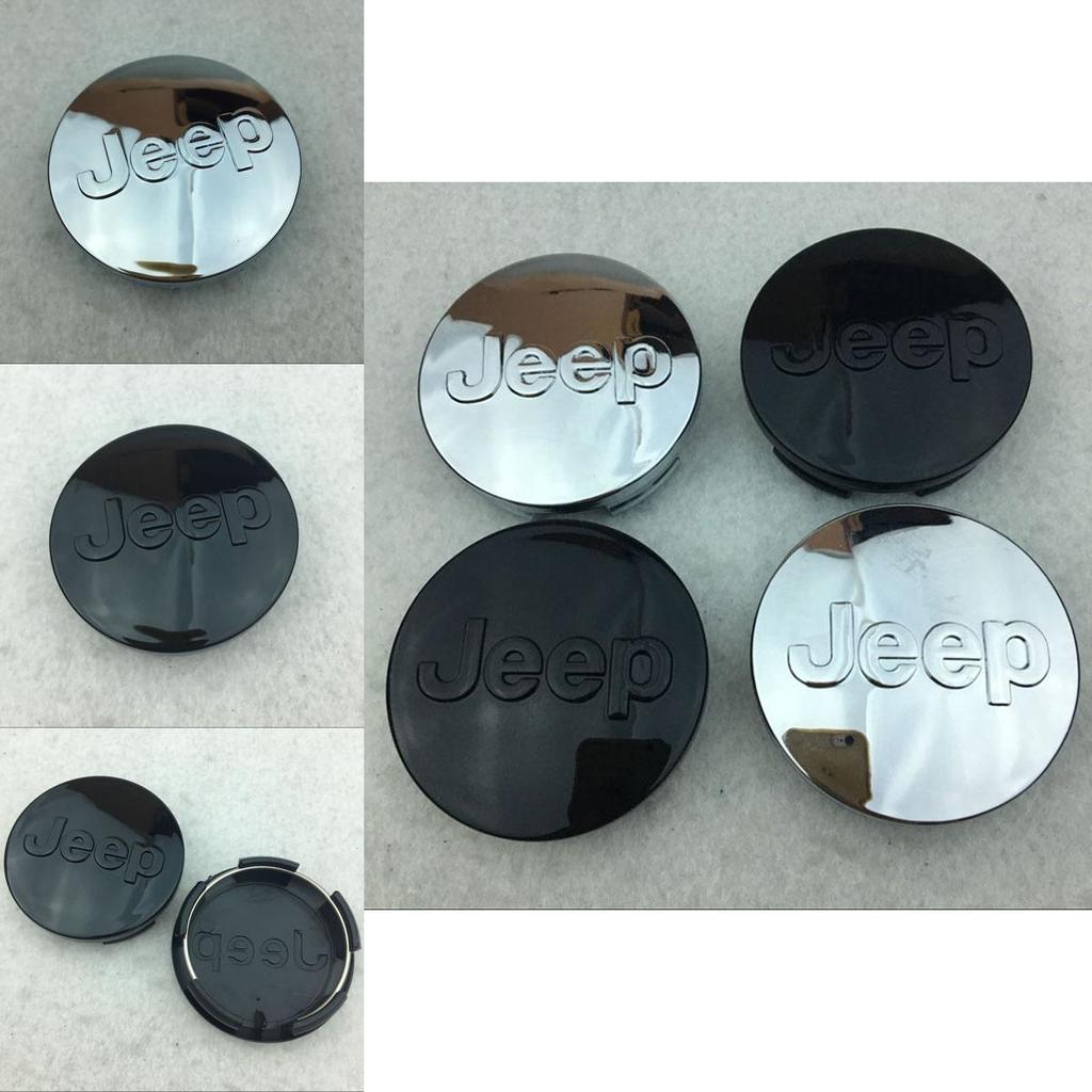 64mm 4pcs Wheel Center Hub Cap Decals Sticker Labeling For Jeep Car Styling