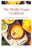 The The Thrifty Vegan Cookbook : Delicious Faire for Budget Conscious Cooks Book