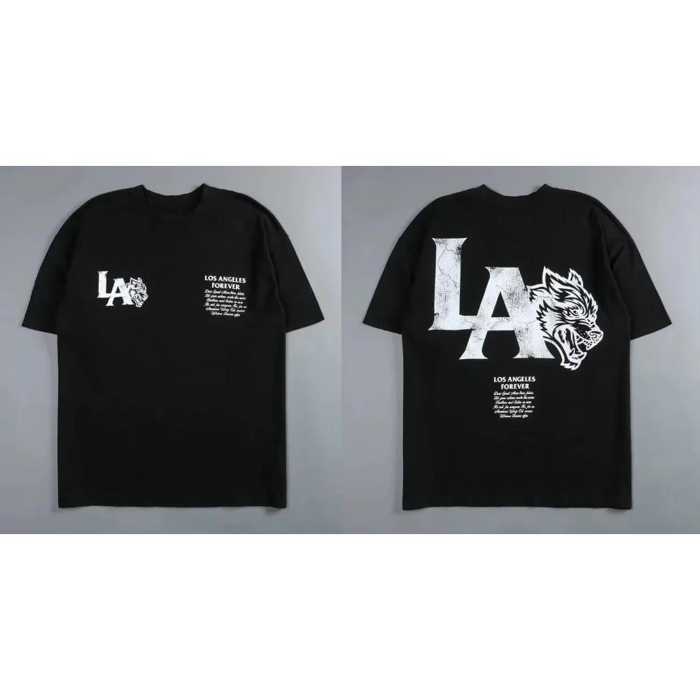 Darc Sport Wolves Gym T Shirts Oversized Workout Fitness Darcsport Men's Clothing Graphic DTG Print Darcs Sport Wolf T-shirts