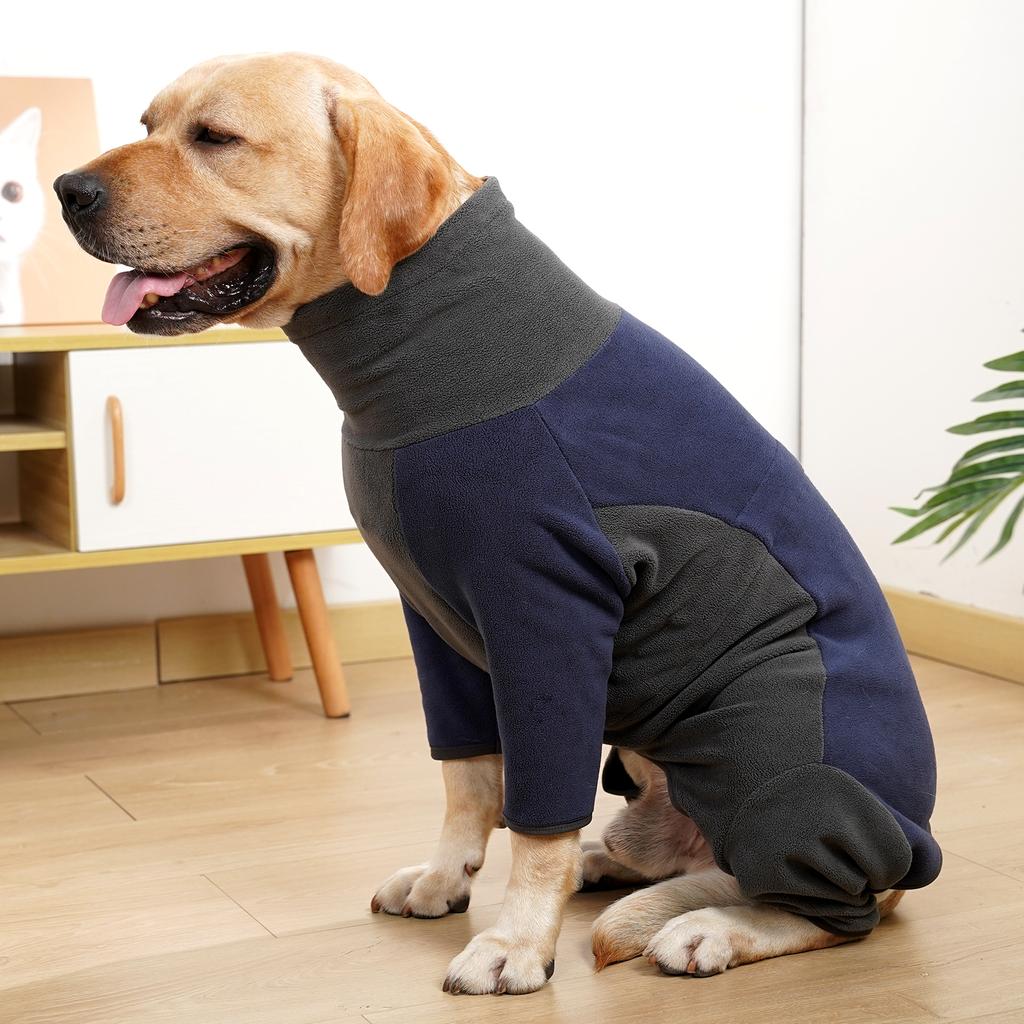 Dog Fleece Jacket Warm Winter Coat Turtleneck Pullover for S M L Dogs