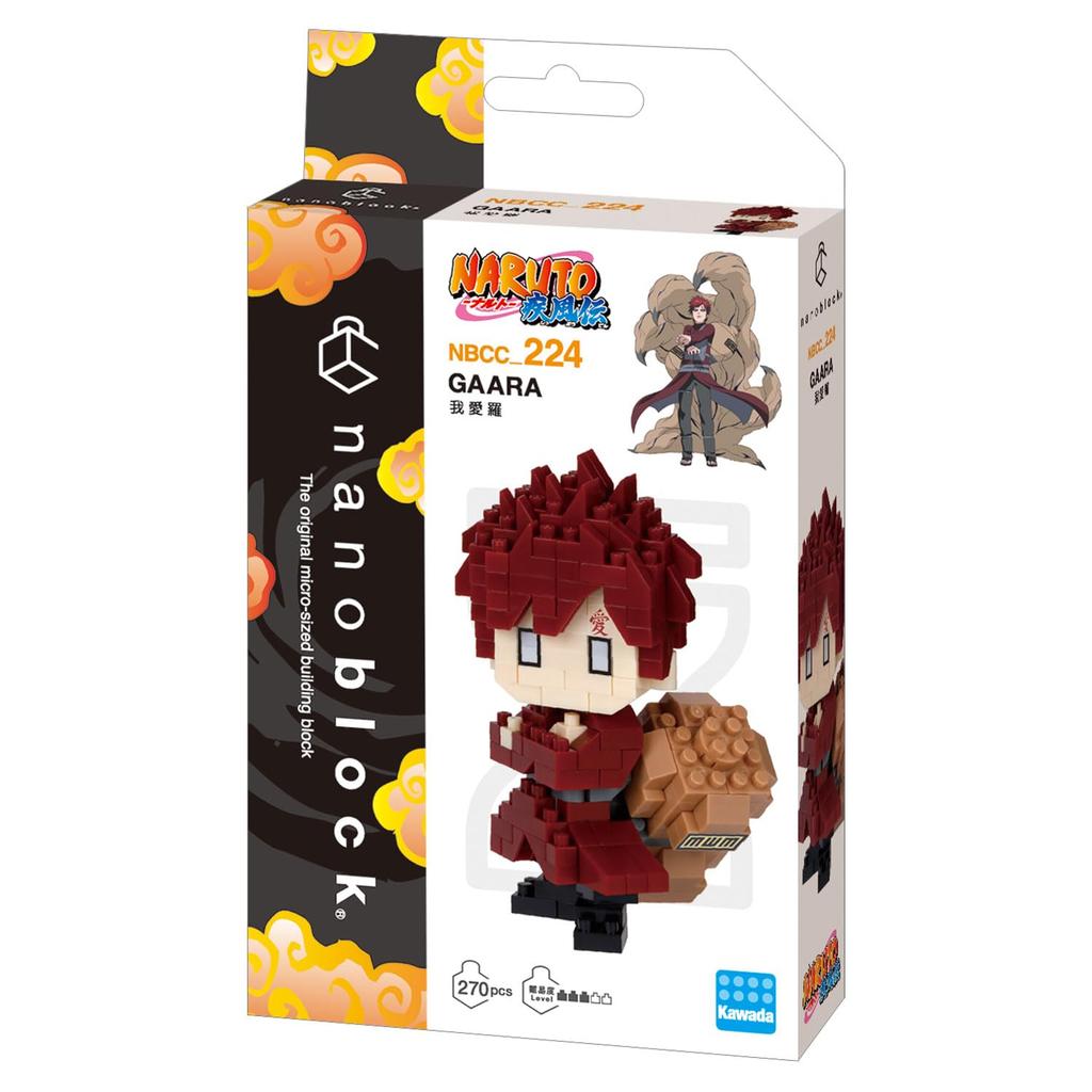 Kawada Nanoblock "NARUTO Shippuden" Gaara NBCC224, 3 x 10.5 x 18 cm, Ages 12 and up, Interior Decoration, Hobby, NBCC224