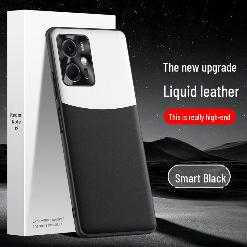 Чехол для телефона Redmi Note 12 Liquid Leather: Защитный чехол от падений и обрастания. Цельная конструкция, возможна доставка.