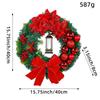 Рождественские украшения Сцена Аранжировка Реквизит Иисус Рождественский венок Дверь Подвеска