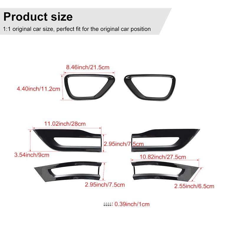 Автомобильные передние противотуманные фары, украшения, аксессуары для задних фонарей, декоративные наклейки для Jeep Grand Cherokee 2014-2017, внешние аксессуары для автомобиля, АБС-пластик