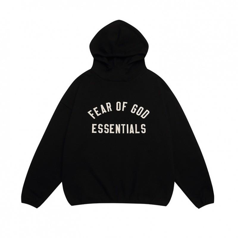 Unisex Streetwear Hoodie With Bold Letter Print Oversized Fit Fleece-Lined Cotton Sweatshirt