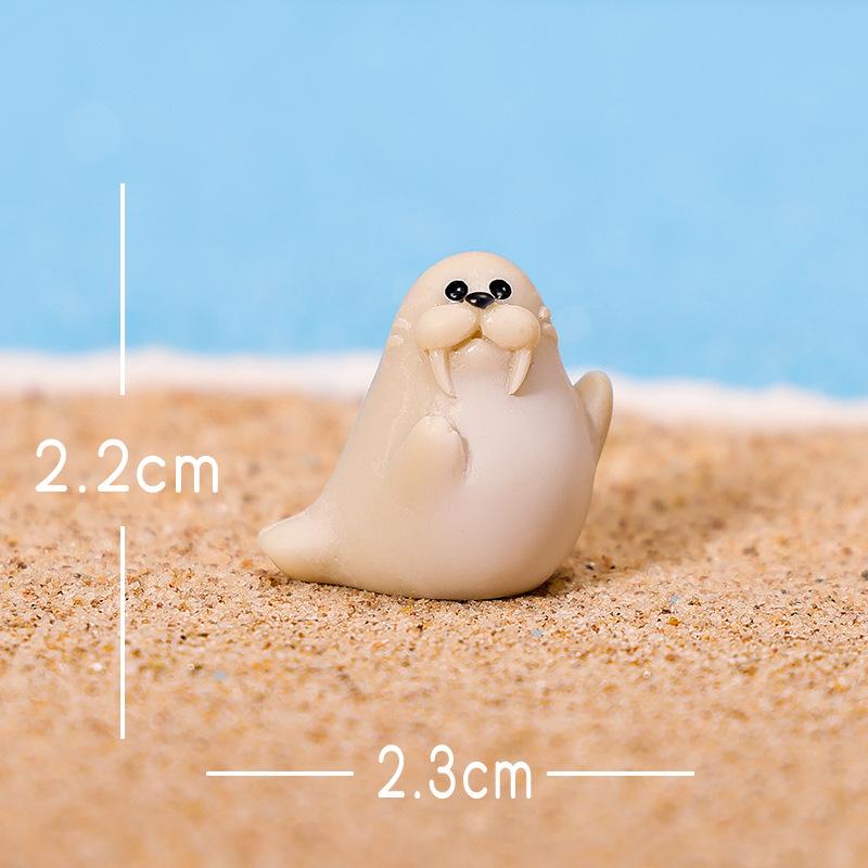 Микроландшафтные украшения, Реалистичные морские львы, морские собаки, тюлени и другие маленькие животные, креативные автомобильные смоляные поделки, декоративные аксессуары