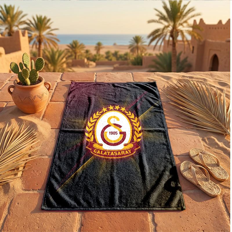 Пляжное полотенце из микрофибры Galatasaray FC, быстросохнущее, впитывающее, большое, для пляжа, плавания, путешествий