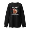 Women's Fashion Casual Long Sleeve Thanksgiving Printed Sweatshirt Top