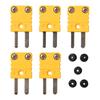 Hayashi Denko Thermocouple Miniature Connector K 31 X 16 X 8 Pack of Plug, Type, Yellow, Mm, 5, MHM-K-5P