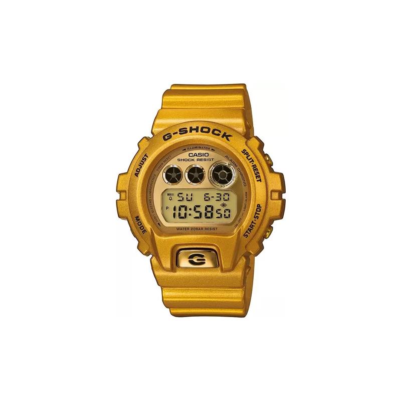 Casio Серия CASIO G-SHOCK модный классический водонепроницаемый будильник таймер ударопрочный 200 метров кварцевый механизм полимерный ремешок Японский и DW-6900GD-9