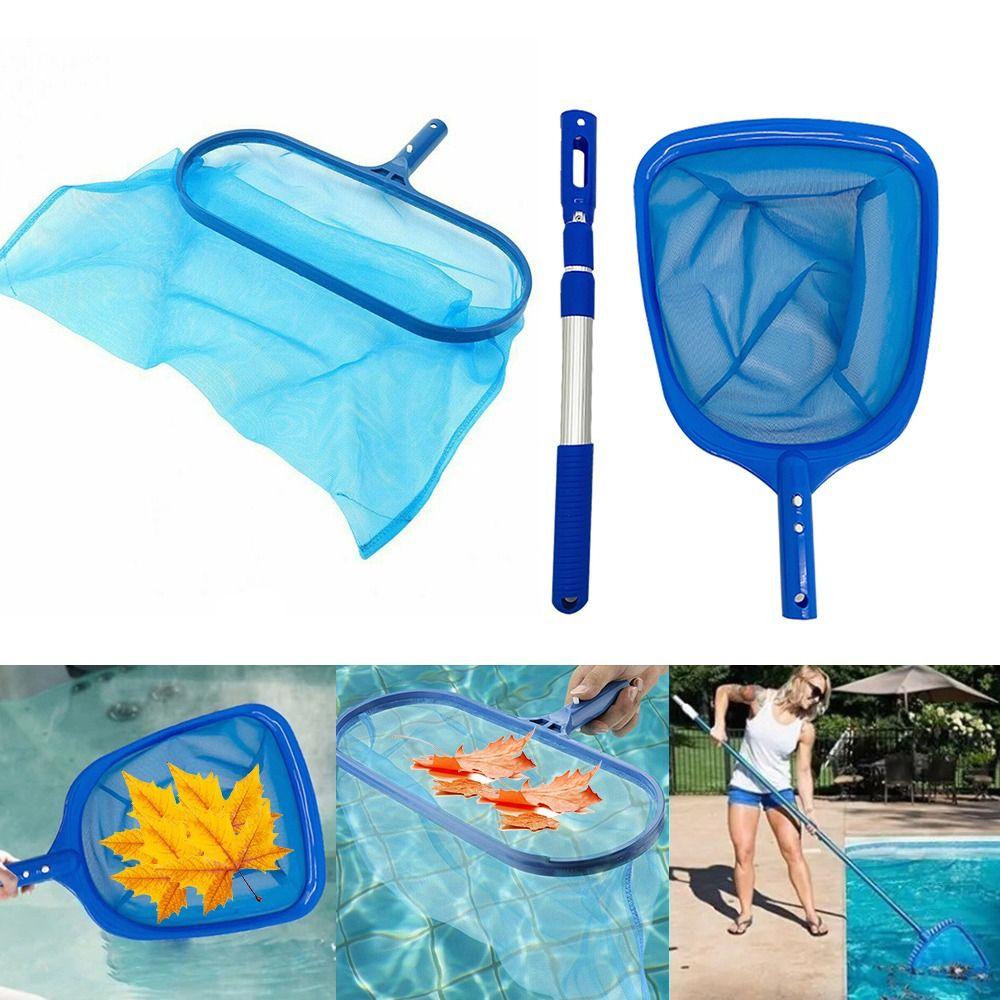 Cleaning Telescopic Rod Filter Aluminum Swimming Pool Sweeping Net Clean Tool Reusable