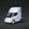 1/24 Tesla Semi Trailer Truck Alloy Diecast Car Model with Sound and Light Pull Back Truck Vehicle Model Boy Collection Gift