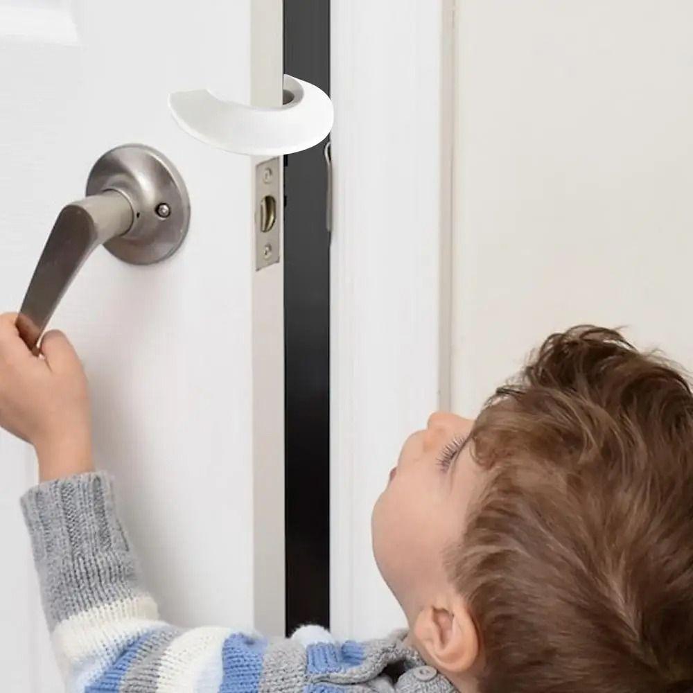 Silicone Child Safety Door Stopper C-shaped Design Finger Pinch Guard Door Block Set  Bedroom