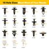 415pcs Body Plastic Push Pin Clips Fender Bumper Fasteners Rivet Screwdriver