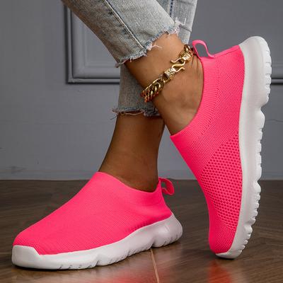 Женские кроссовки с плоским дном, сетчатые, легкие, вулканизированные, с дышащей посадкой, повседневные кроссовки для бега, теннисные женские