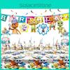 Complete Word Party Themed Party Supplies For Fun Kids Birthday Celebrations Including Plates Cups And Cake Toppers