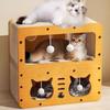 Cat Scratching Board Cat Nest Wear-resistant Non-shedding All-in-one Cat House Four Seasons Scratch-resistant Cat Post Vertical Cat Climbing Frame