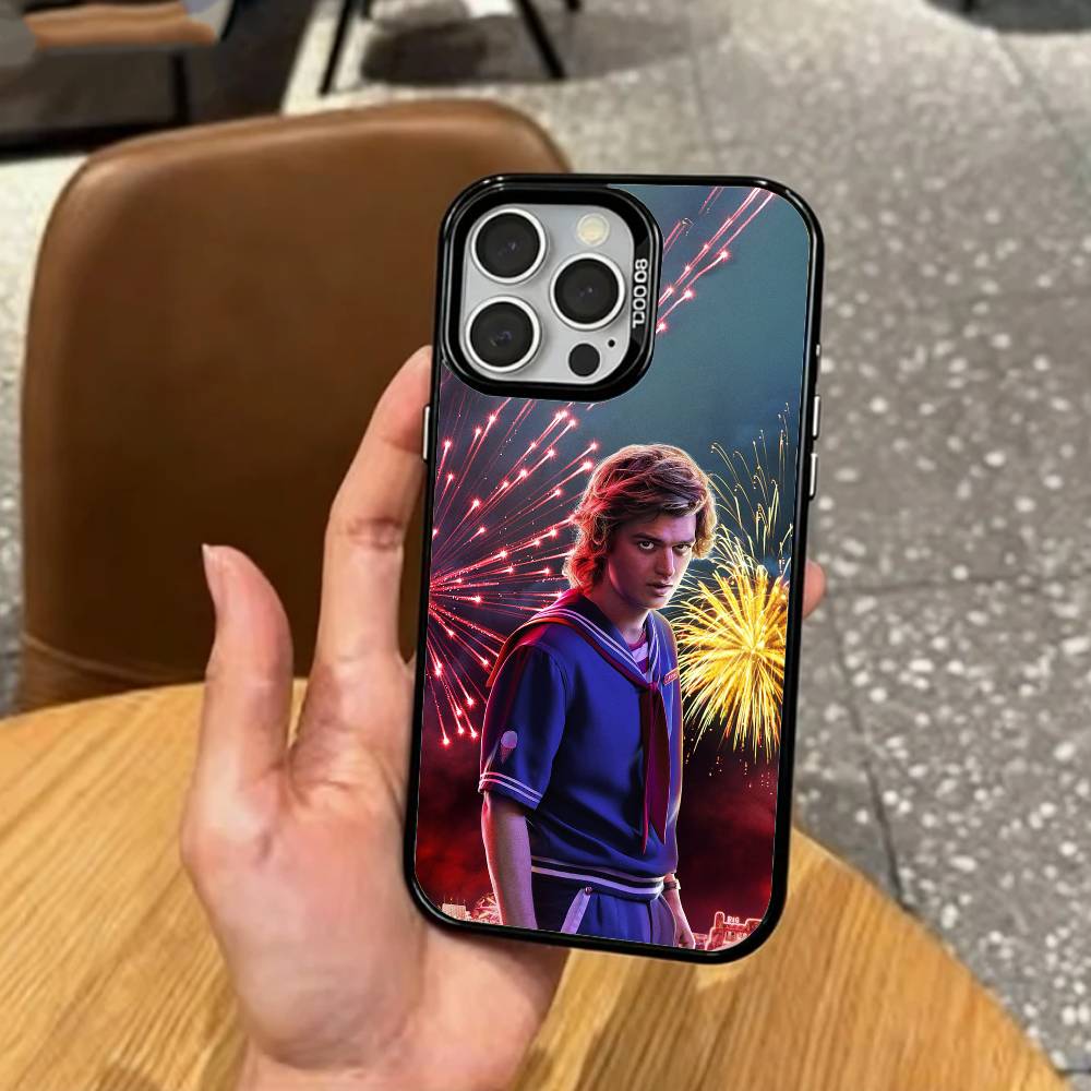 Модный Чехол Для Телефона S-Стив Х-Харрингтон Для iPhone17,16,15,14,13,12,11 Plus,Pro Max Цветной Посеребренный Внутри Чехол