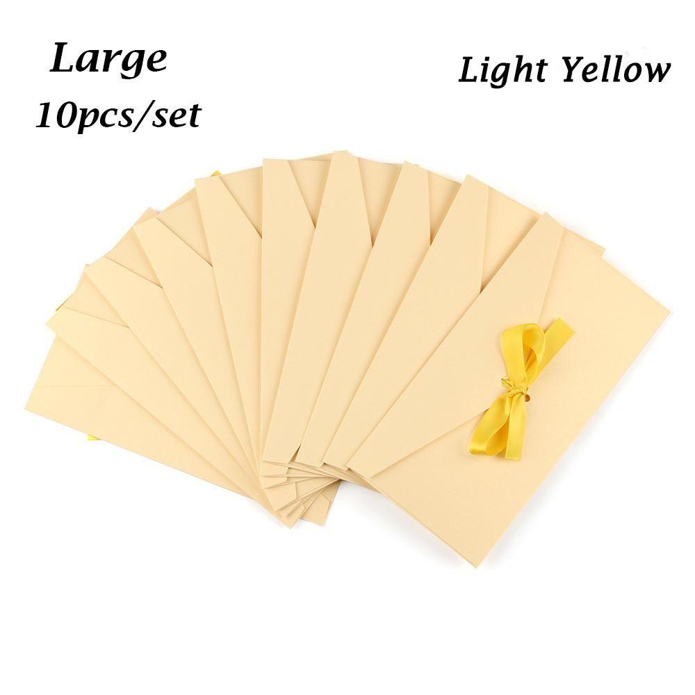 Приглашенный Ретро Креативный Бантик Лента Почтовый Ящик Перламутровый Бумажный Конверт Поздравительная Открытка Сумки Конверт