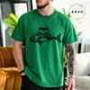 Skull Fish Skeleton Print T Shirt Unisex Oversized Short Sleeve Tee Vintage Fishing Graphic Outdoor Fisherunisex Casual Street Tops